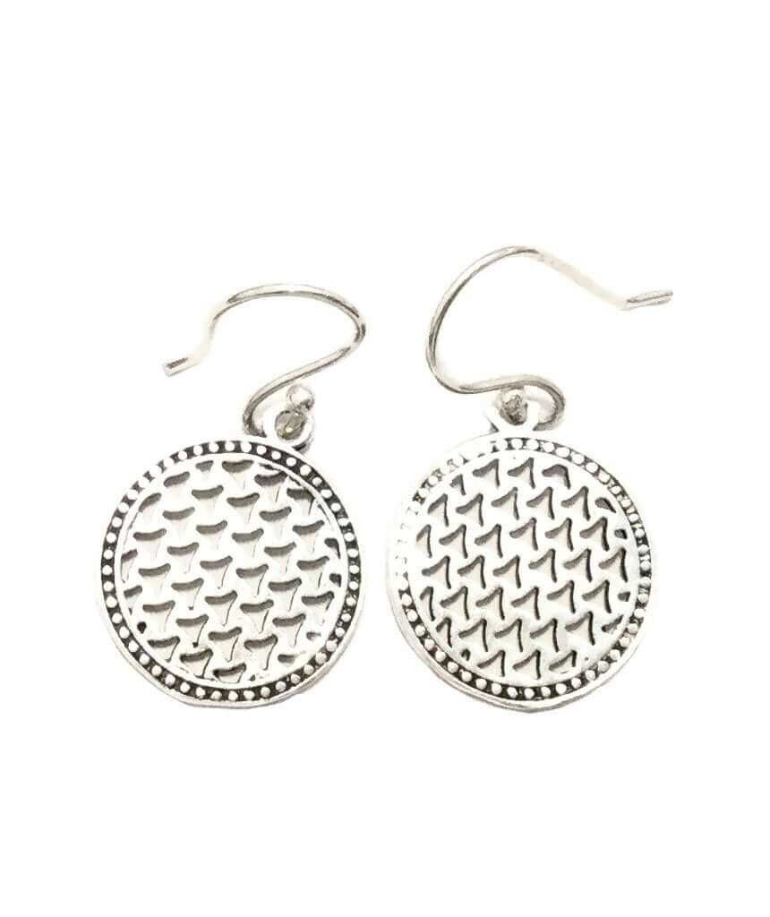 Boucles d'oreilles pendantes cercle - Argent