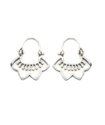 Boucles d'Oreilles Petite Fleur - Argent 1