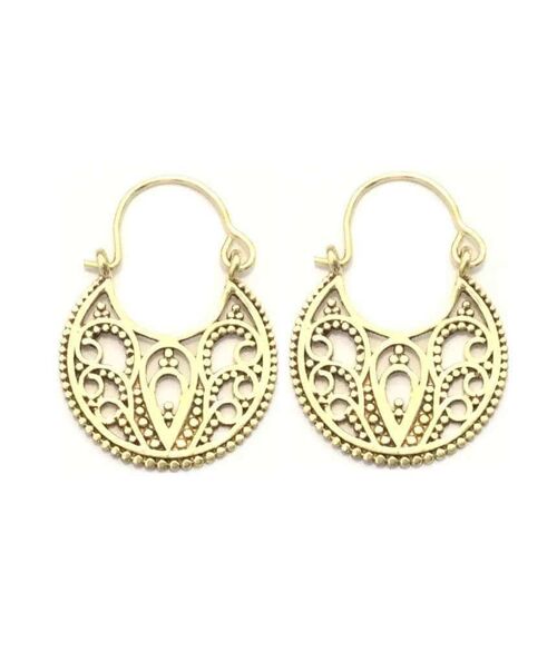 Flower of Life Earrings - Gold