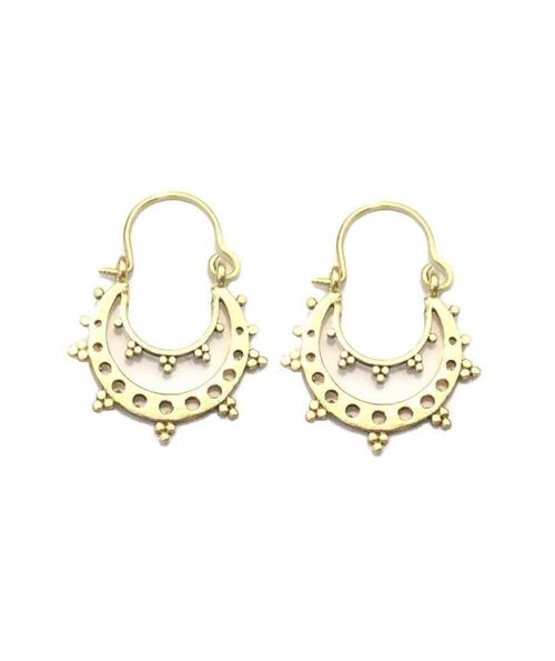 Round Boho Earrings - Gold