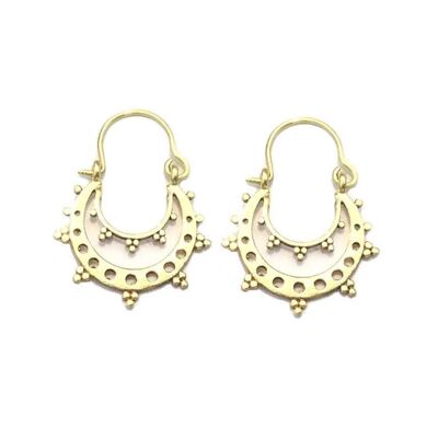 Round Boho Earrings - Gold