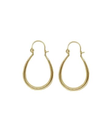 Boucles d'Oreilles Classiques en Forme de Larme - Argent Moyen 6