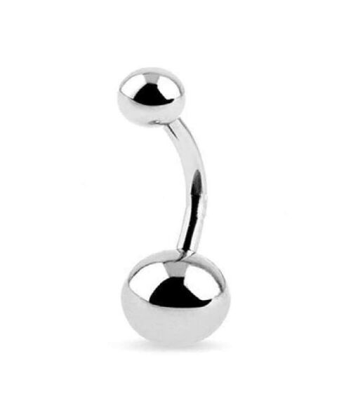 Classic Belly Ring Body Jewellery - Silver
