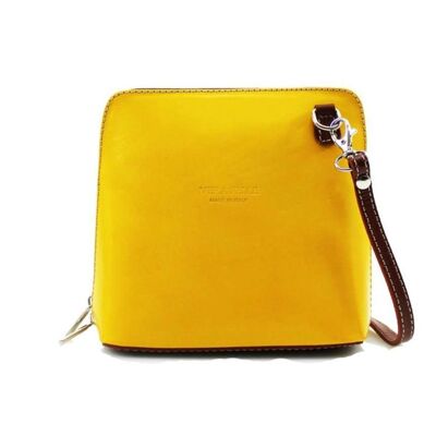 Vera Leather Bag - Yellow