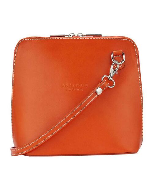 Vera Leather Bag - Orange