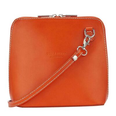 Vera Leather Bag - Orange
