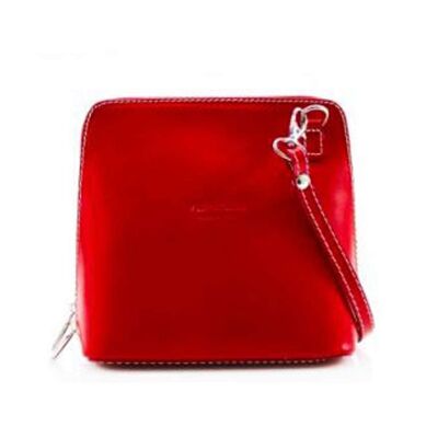 Vera Leather Bag - Red
