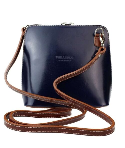 Vera Leather Bag - Black & Brown