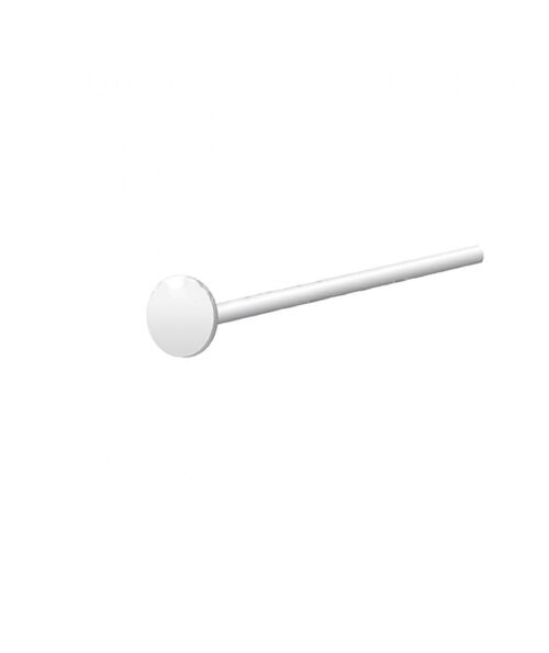 Silver & Gold Plated Nose Stud - Silver Circle