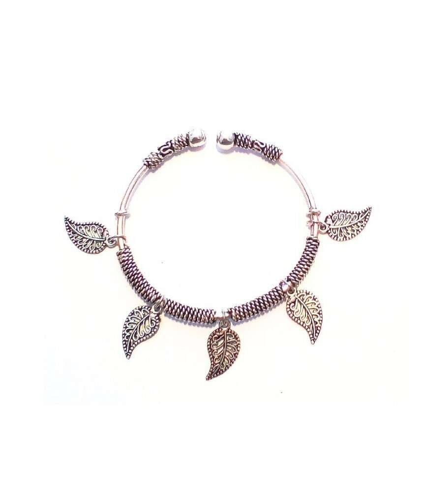 Bracelet Argent Charm - Leaf.1