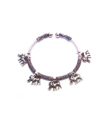 Bracelet Argent Charm - Éléphant.1 1