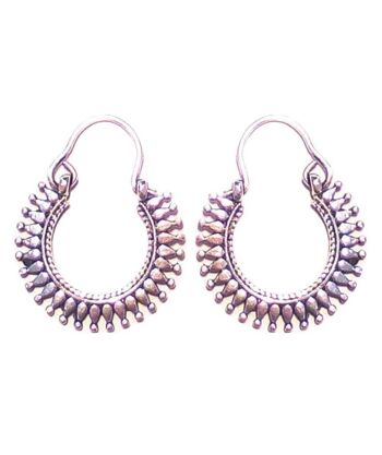 Boucles d'oreilles Boho Hoop - Argent Petit 1