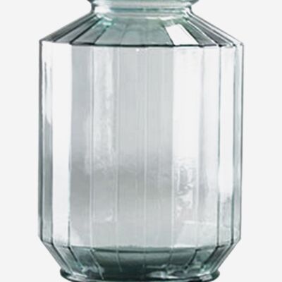 Strepe transparent vase 35 cm