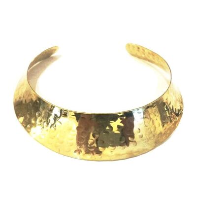 Eleganter gehämmerter Choker - Gold