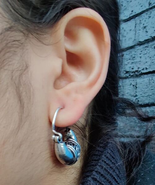Mini Boho Hoop Earrings - Silver Small