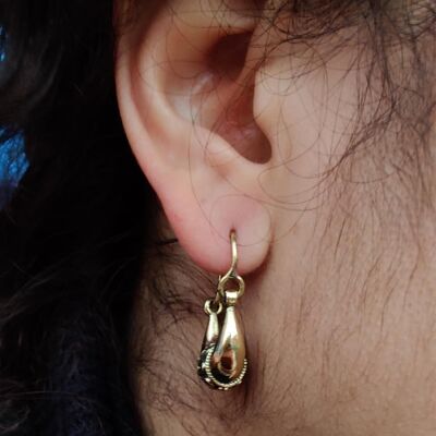 Mini orecchini a cerchio Boho - piccoli d'oro