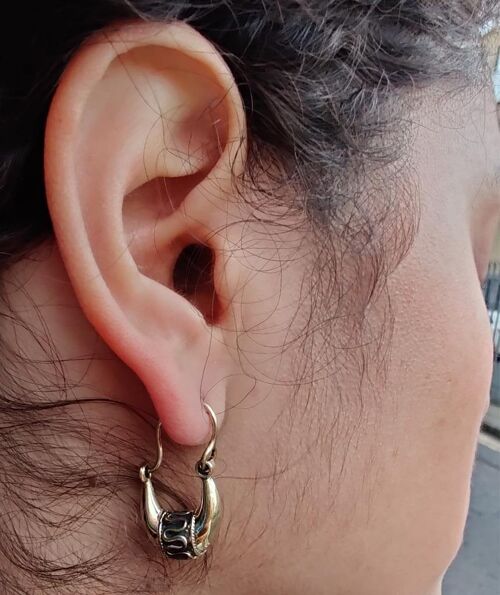 Mini Boho Hoop Earrings - Gold Large