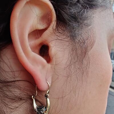 Mini Boho Hoop Earrings - Gold Large