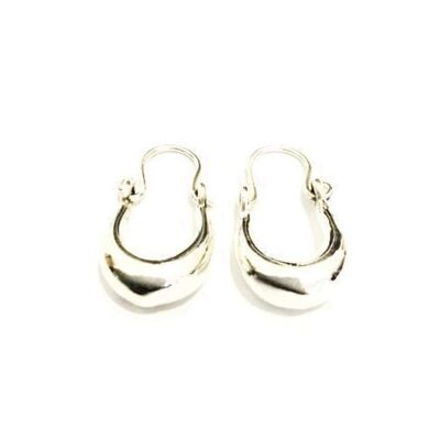 Tiny Hoop Earrings - Silver