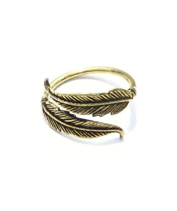 Bague Double Plume - Or 1