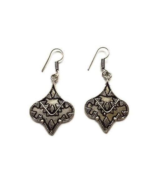 Silver Ethnic Earrings - Style 1