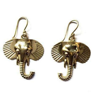 Pendientes Elefante - Oro Grande