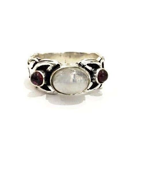 Viking Stone Ring - White