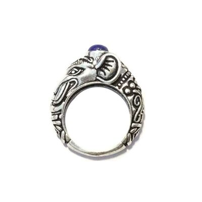 Circus Elephant Ring - Silber & Blau