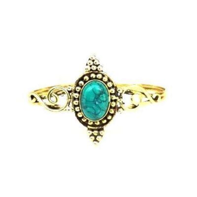 Bracelet Jonc Amulette - Turquoise