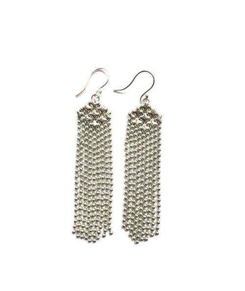 Chainmail Earrings - Silver