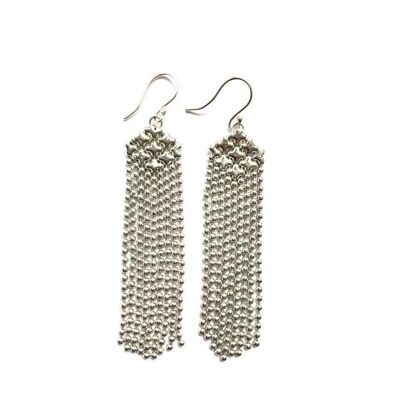 Chainmail Earrings - Silver