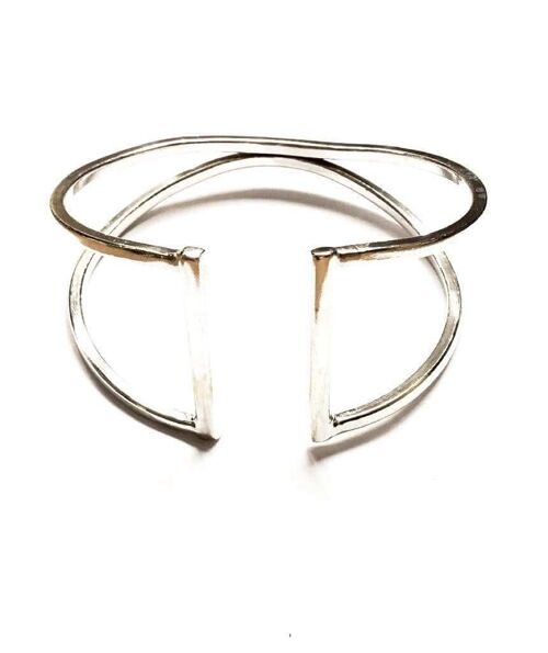 Simple Cuff Bracelet - Silver