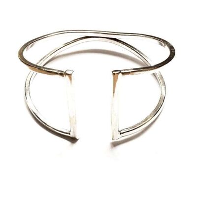 Simple Cuff Bracelet - Silver