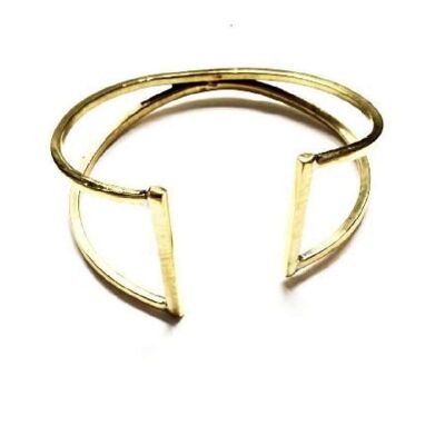 Einfaches Manschettenarmband - Gold