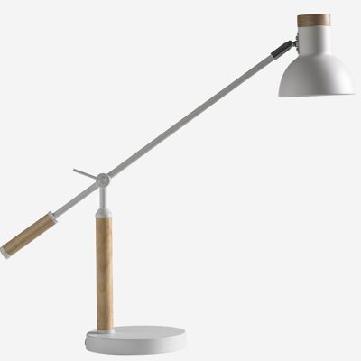 Ground white table lamp