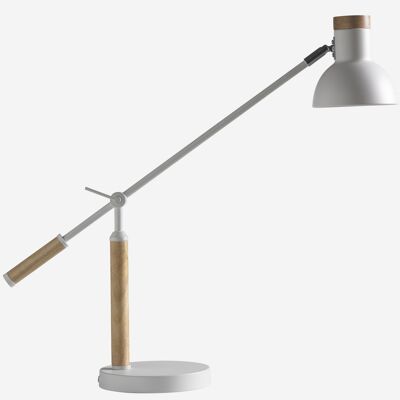 Ground white table lamp