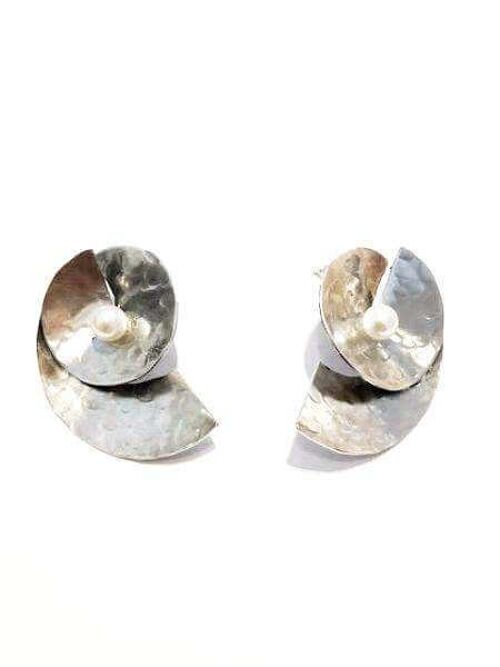 Premium Pearl Earrings - Silver