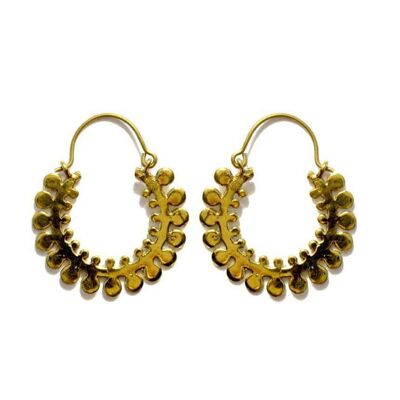 Circular Sun Earrings - Gold