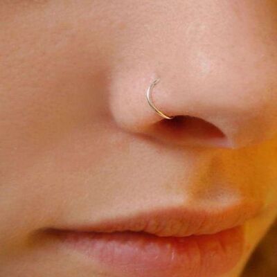 Sterling Silver Nose Ring - 8mm