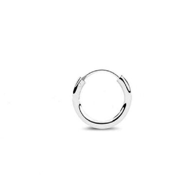 Classic Sterling Silver Hoop - 10mm