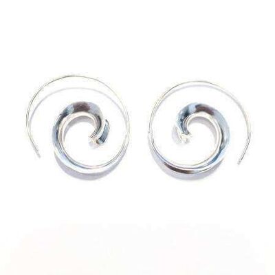 Swivel Hoop Earrings - Silver