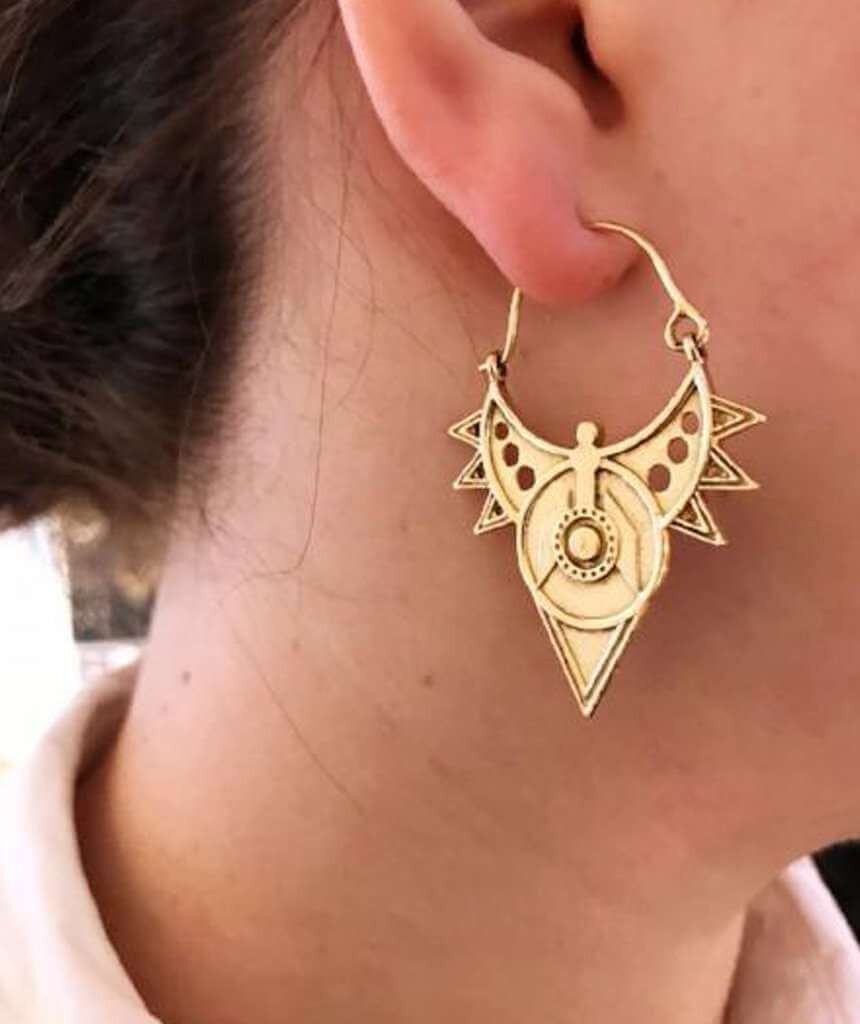 Spatial Earrings - Gold