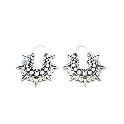 Boucles d'Oreilles Étoile Brillante - Argent