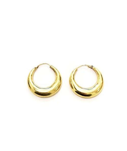 Bold Hoop Earrings - Gold Medium