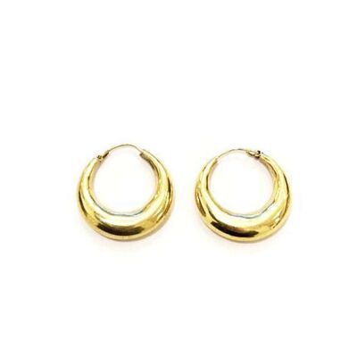 Bold Hoop Earrings - Gold Medium