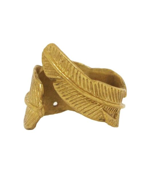 Classic Leaf Ring - Gold