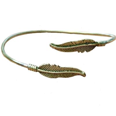 Double Feather Bracelet - Gold