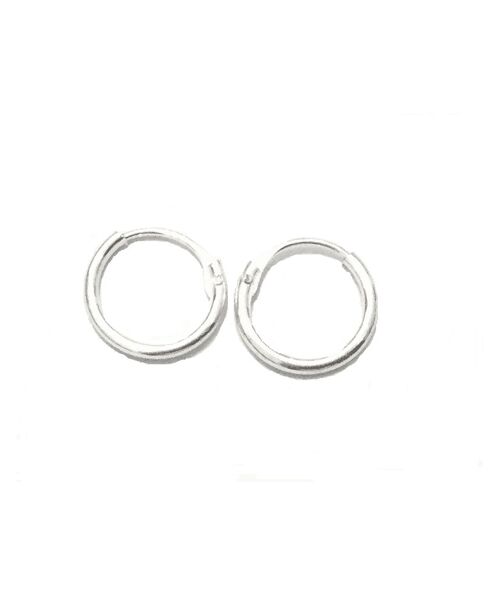 Elegant Hoop Earrings - Silver Small