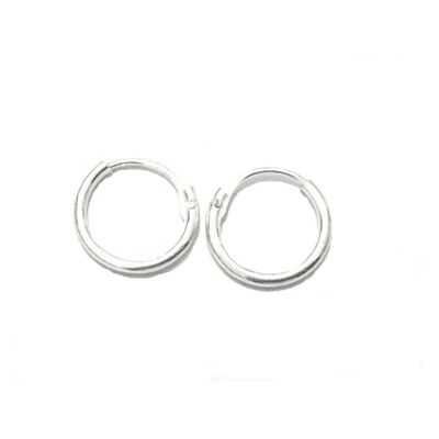 Elegant Hoop Earrings - Silver Small