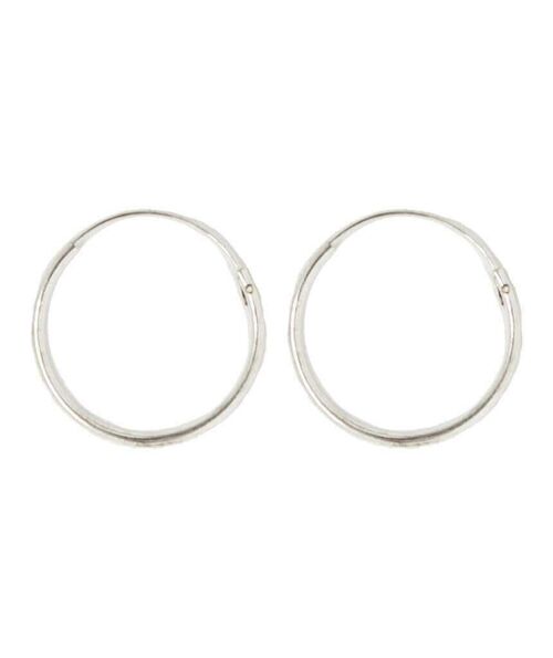 Elegant Hoop Earrings - Silver Large